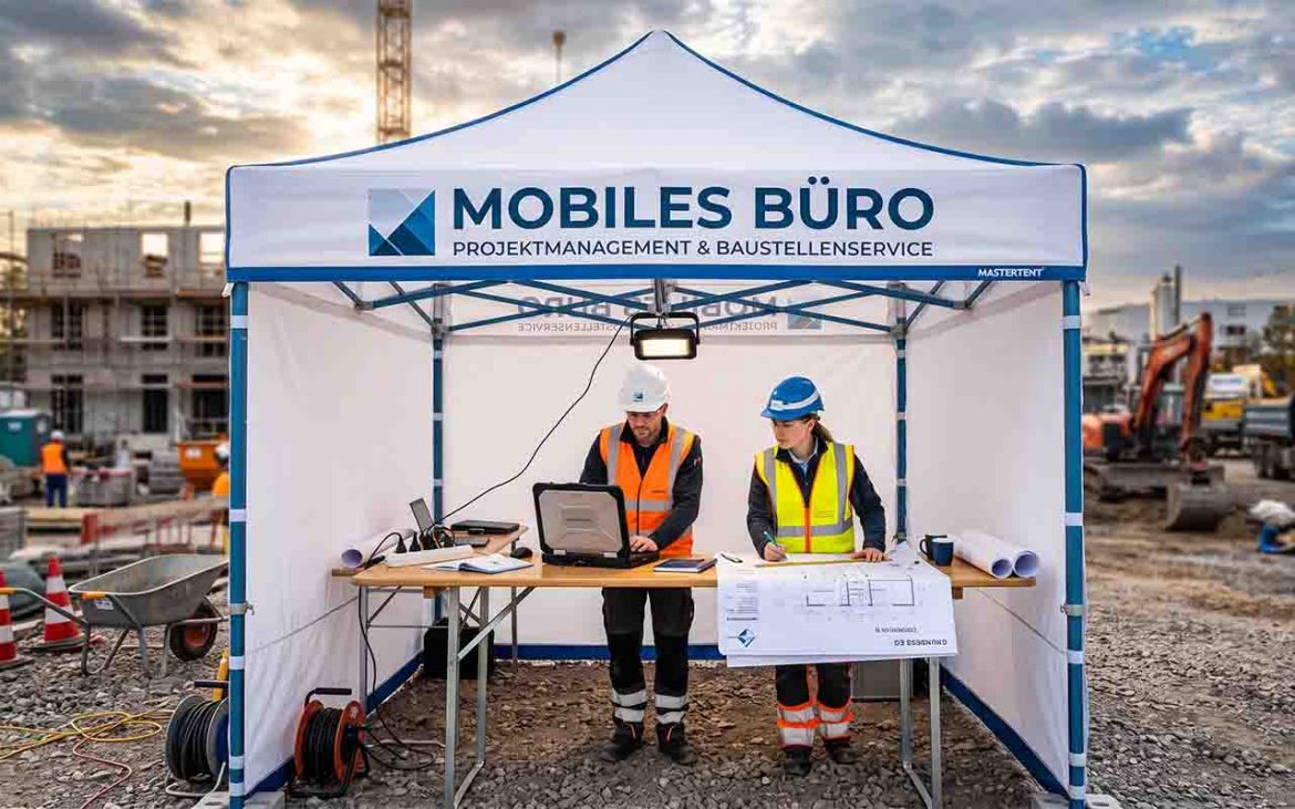 Das Büro, das mitreist: Wie Unternehmen mit Faltzelten flexibel, wetterfest und sichtbar werden