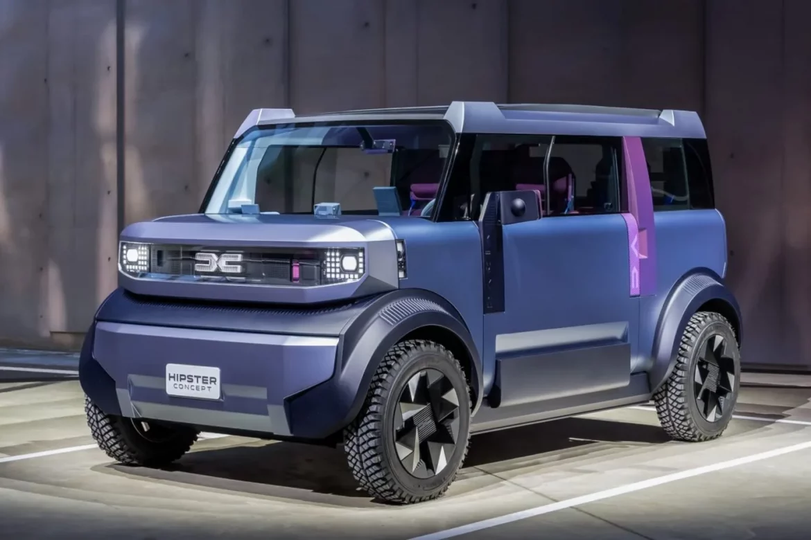 Der Dacia Hipster soll 2027 in Serie gehen. Das L7e-Elektroauto bietet vier Sitze, einfache Ausstattung und könnte rund 11.000 Euro kosten.