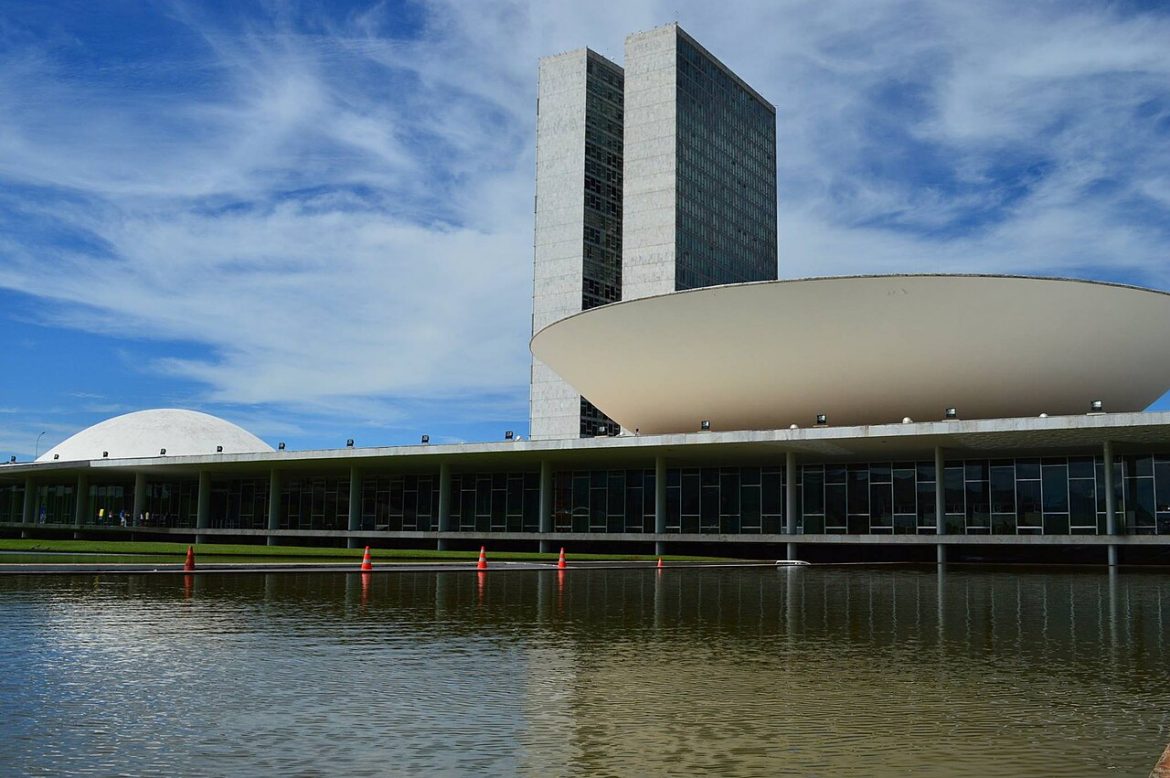 Das Gebäude des brasilianischen Nationalkongresses in Brasília