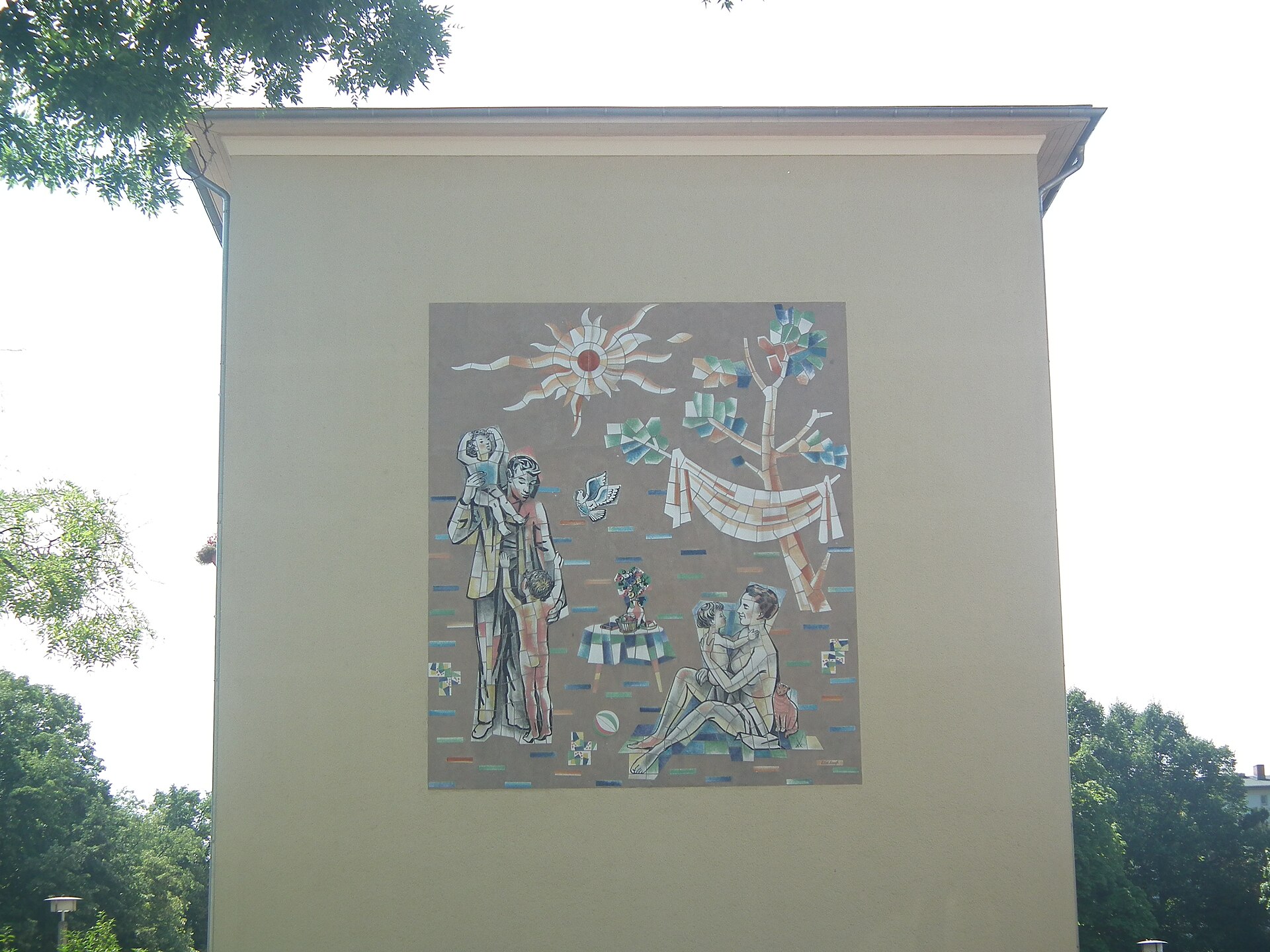 Straßenansicht in Eisenhüttenstadt, Brandenburg